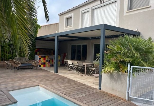 Maison à Sète - Sète, Belle villa avec piscine à 5 mn des pl