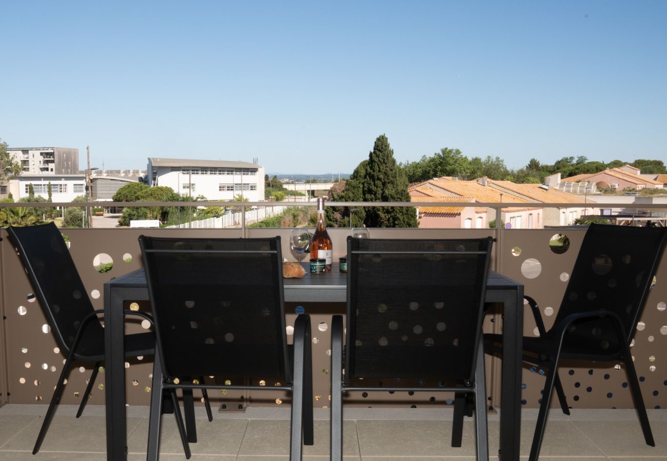 Appartement à Sète - Sète bel appartement 2 personnes, terrasse