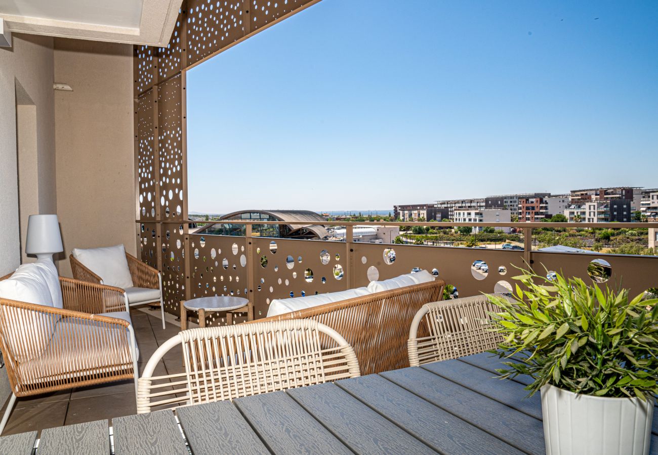 Appartement à Sète - Sète, Beau T4, proche plages, terrasse et parking