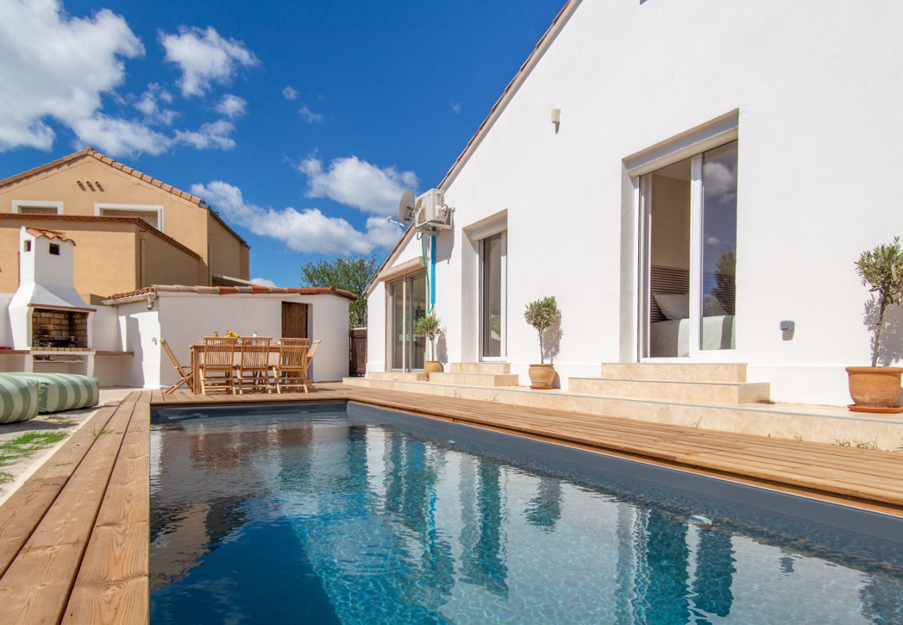 Villa à Frontignan - Frontignan, Villa Bianca, piscine et jardin